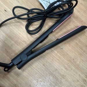 Black and pink flat iron